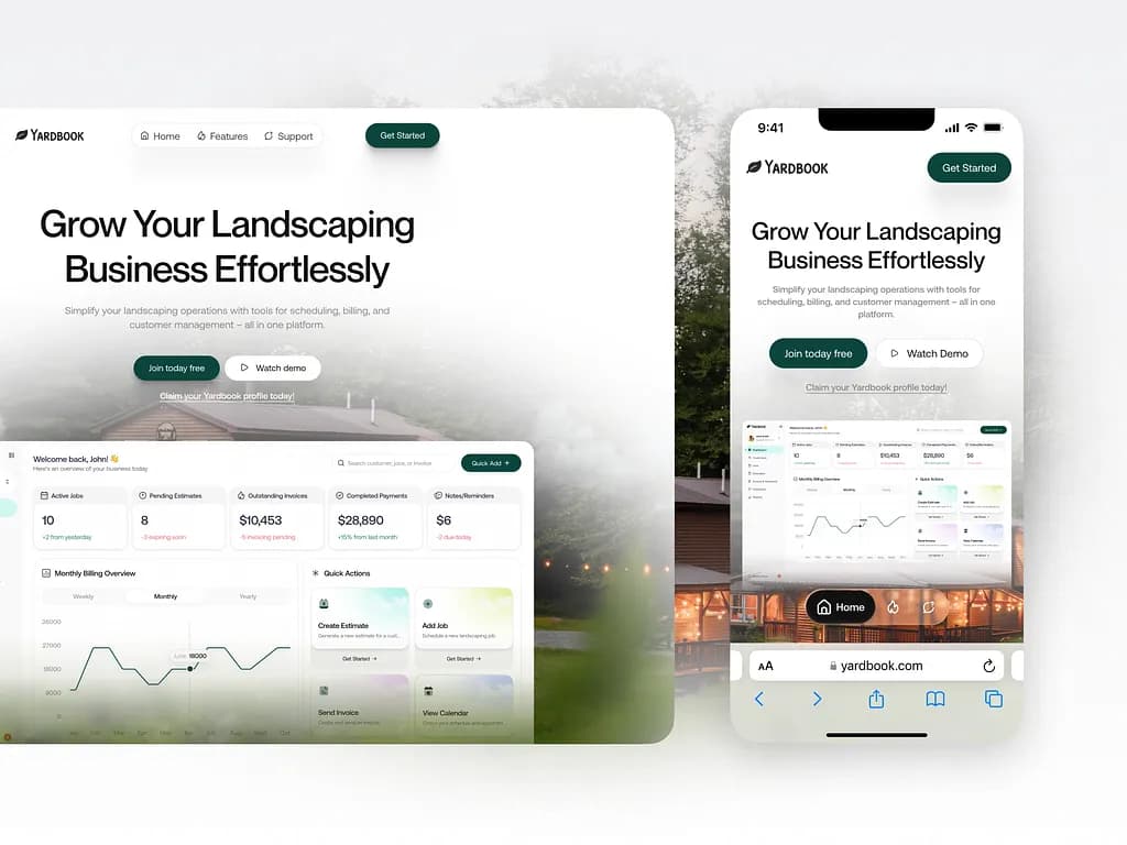 Yardbook - Smart Landscaping Business Platform