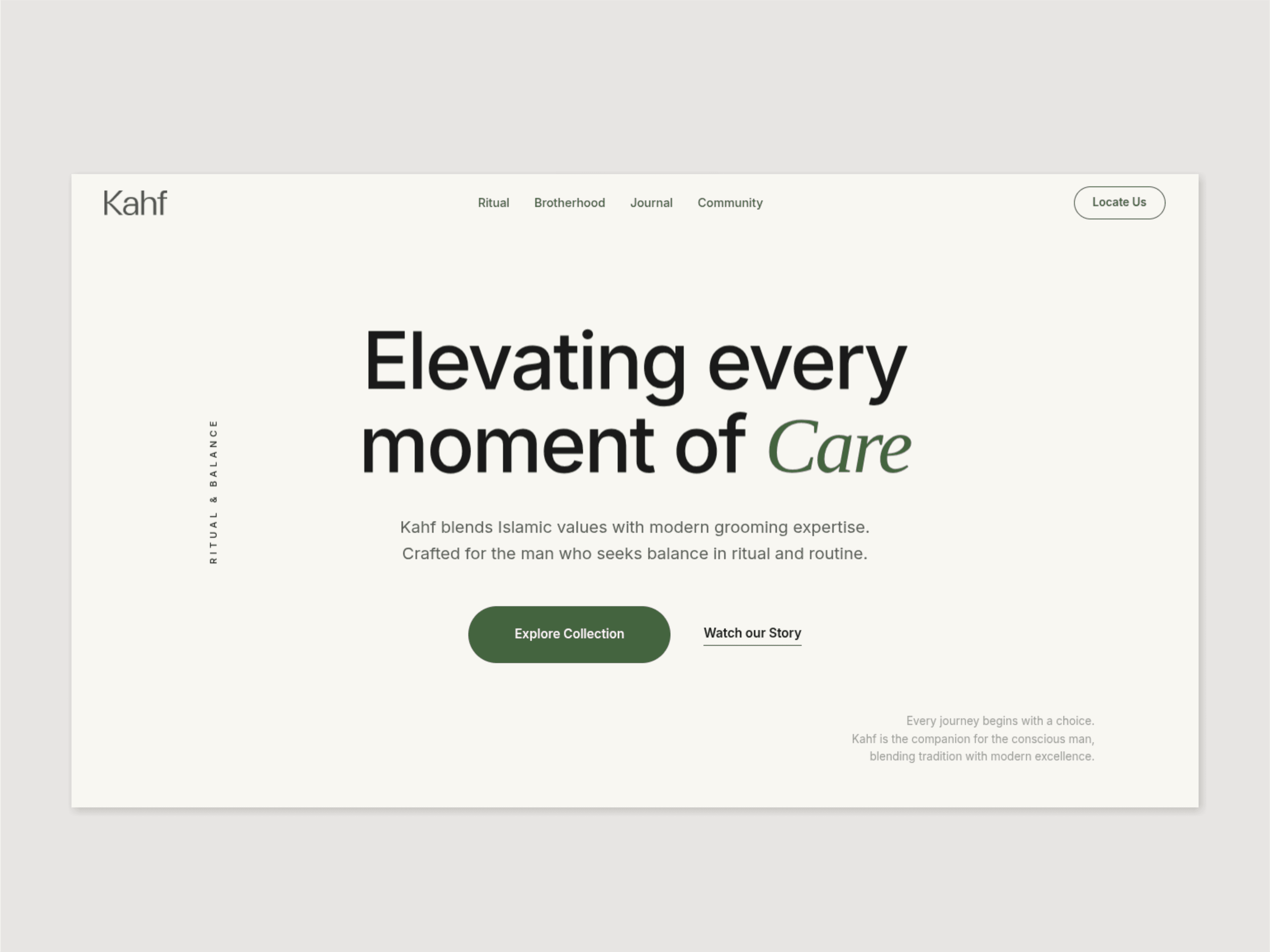 Kahf - Modern Islamic Grooming Brand Experience